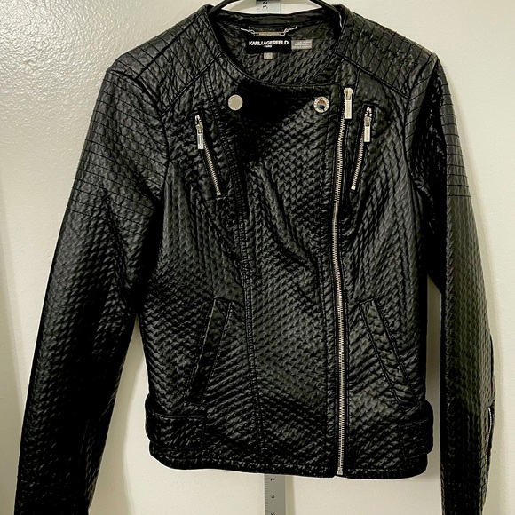 Karl Lagerfeld Jackets & Blazers - Karl Lagerfeld faux leather jacket